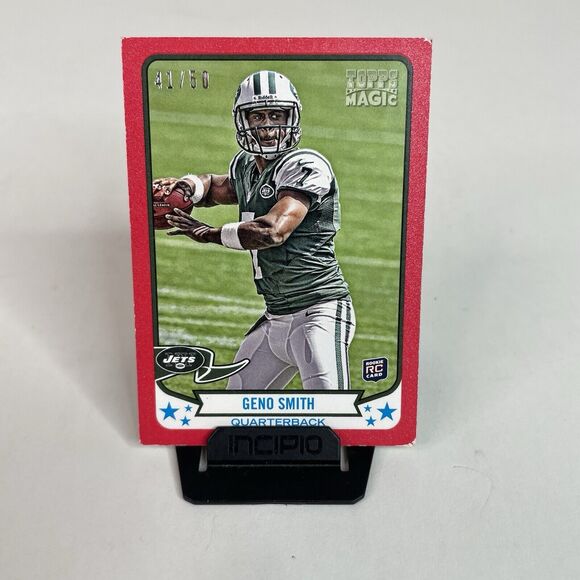 Topps Other - Geno Smith Rookie Card Topps Magic Mini Card, Red, 41/50, Jets, Seahawks,